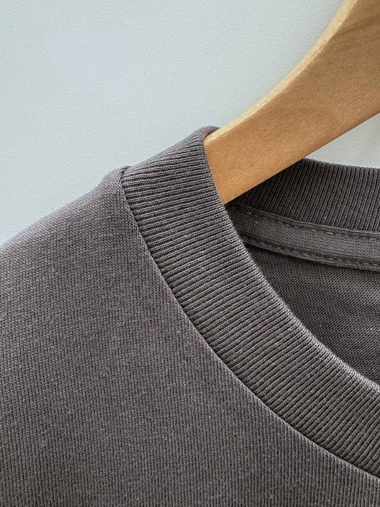 Christ-trovert系列 ‧ 日本厚磅純棉短袖T恤 | 深灰色