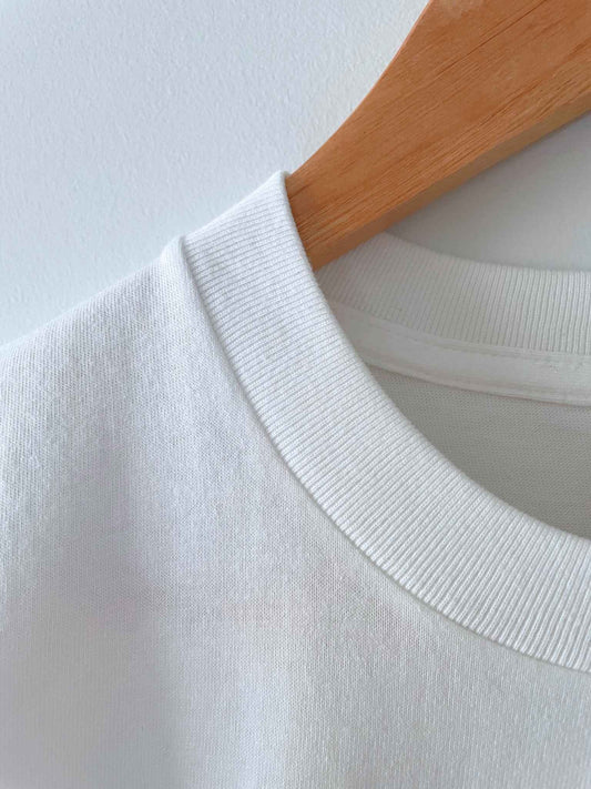 「成為鹽與光」系列 ‧ 可客製化日本厚磅純棉短袖 T 恤(Since 日期版) | 白色