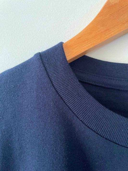 「成為鹽與光」系列 ‧ 日本厚磅純棉短袖 T 恤 | 深藍色