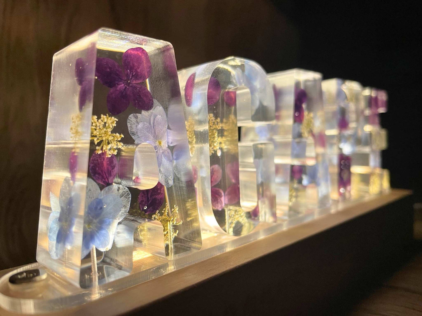 「天主的愛 AGAPE」乾燥花座枱 LED 夜燈