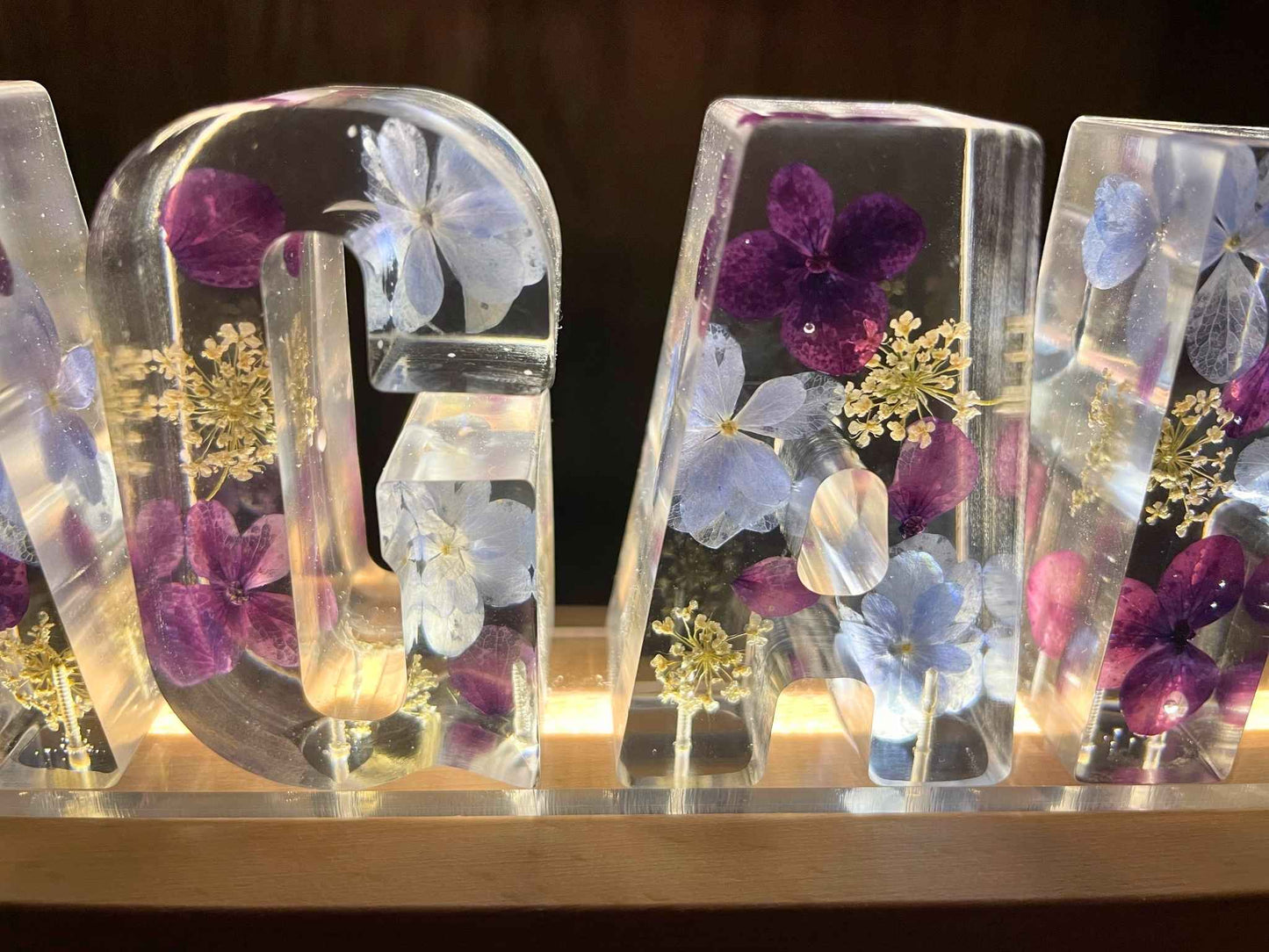 「天主的愛 AGAPE」乾燥花座枱 LED 夜燈