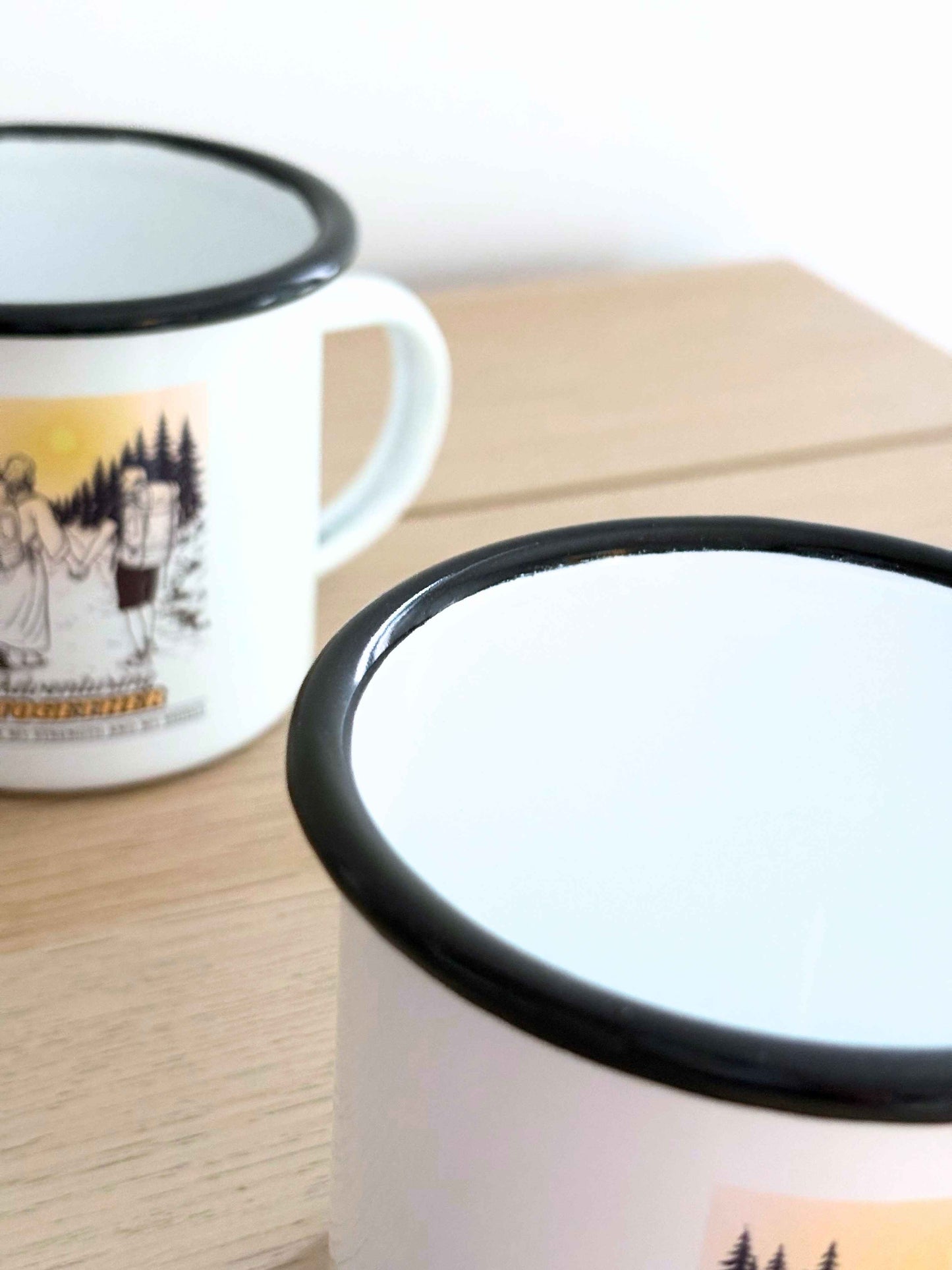 「與主偕行 Adventuring Together」系列 ‧ 可客製化搪瓷露營杯（Since 日期版）