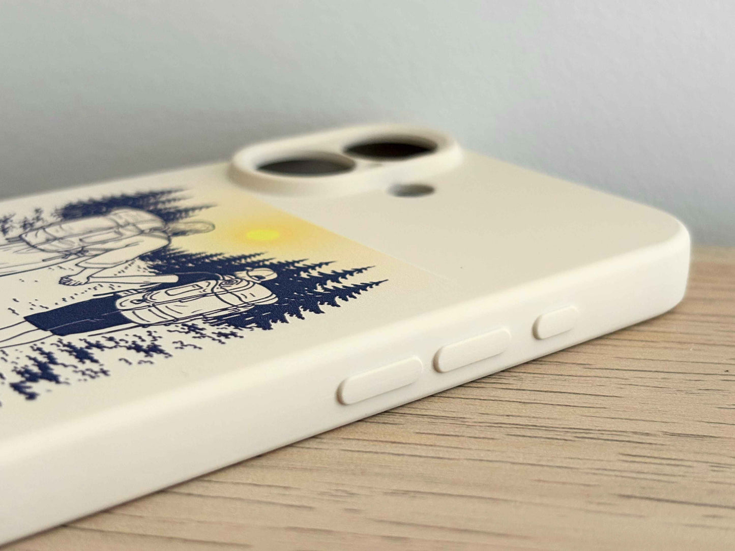 Adventuring Together with Him Edition・Silicone Phone Case | Beige