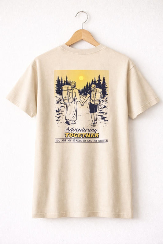 Adventuring Together with Him Edition · Premium Japanese Cotton Tee | Khaki