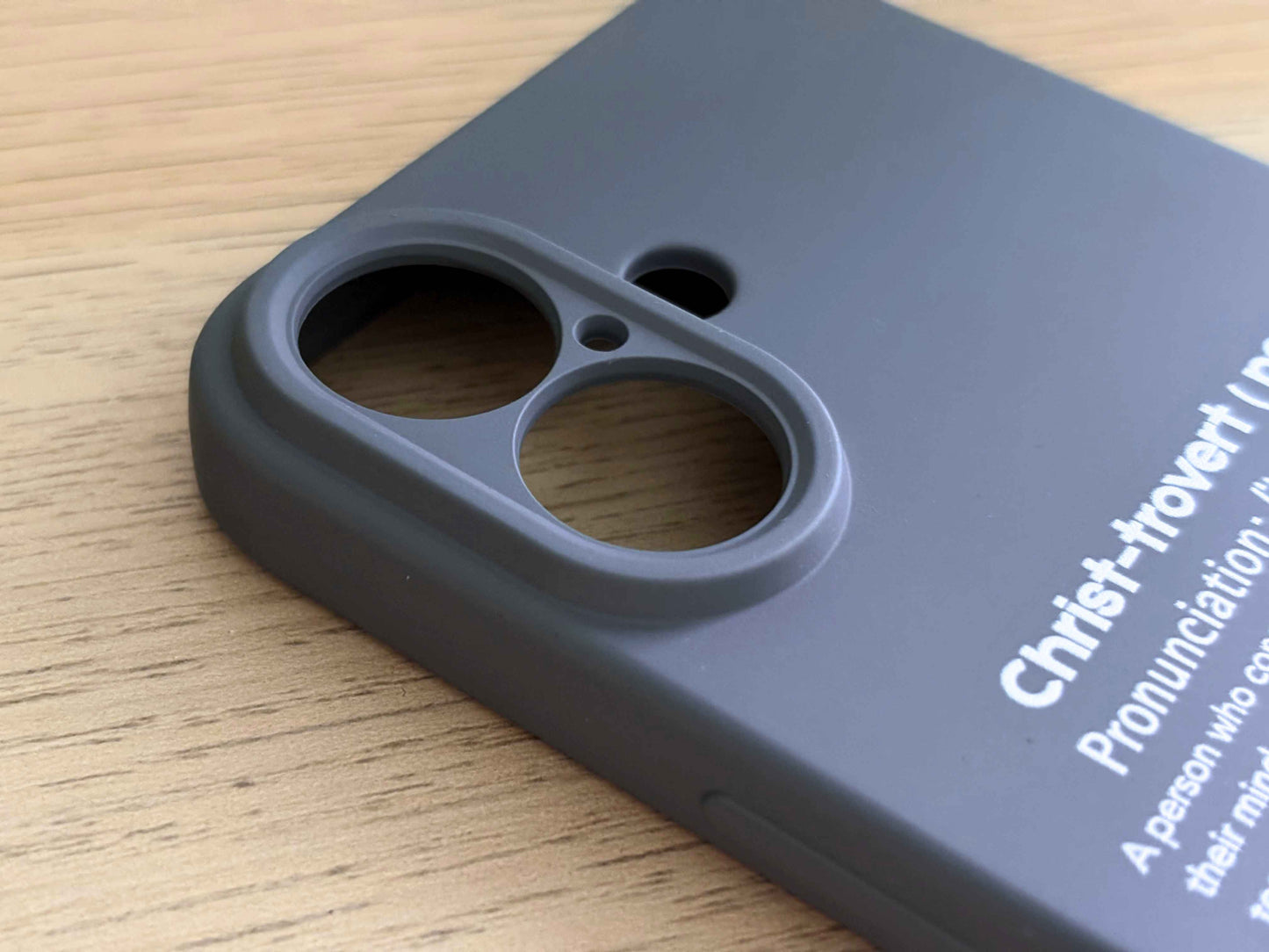 Christ-trovert Edition ‧ Silicone Phone Case | Dark Grey
