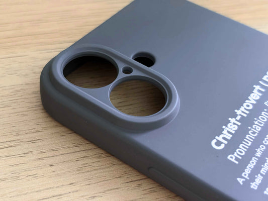 Christ-trovert系列 ‧ 矽膠手機殼 | 深灰色