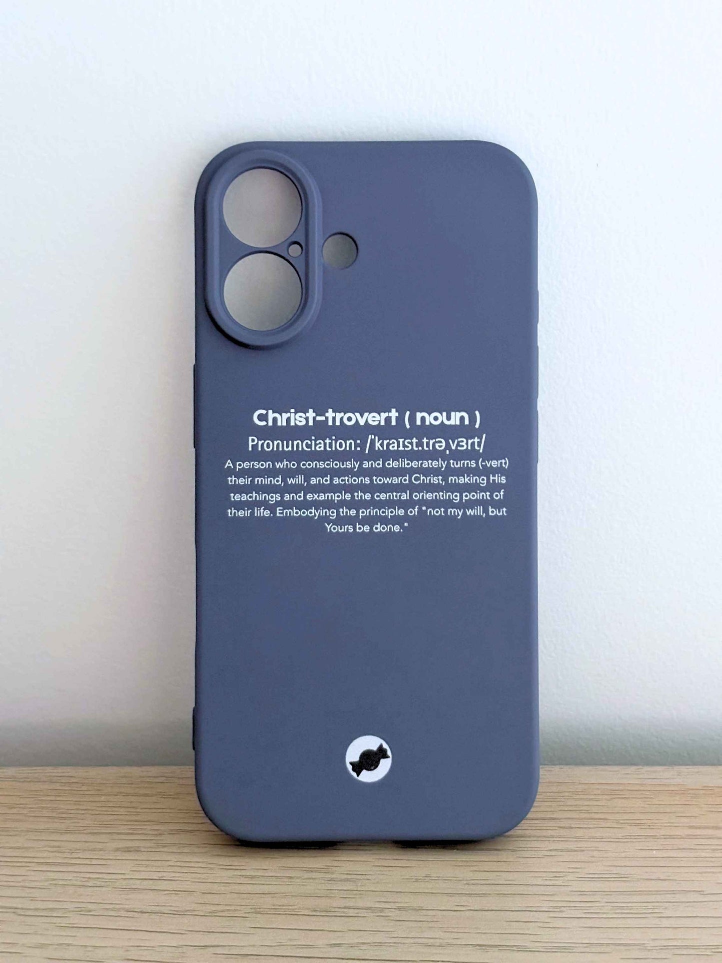 Christ-trovert Edition ‧ Silicone Phone Case | Dark Grey