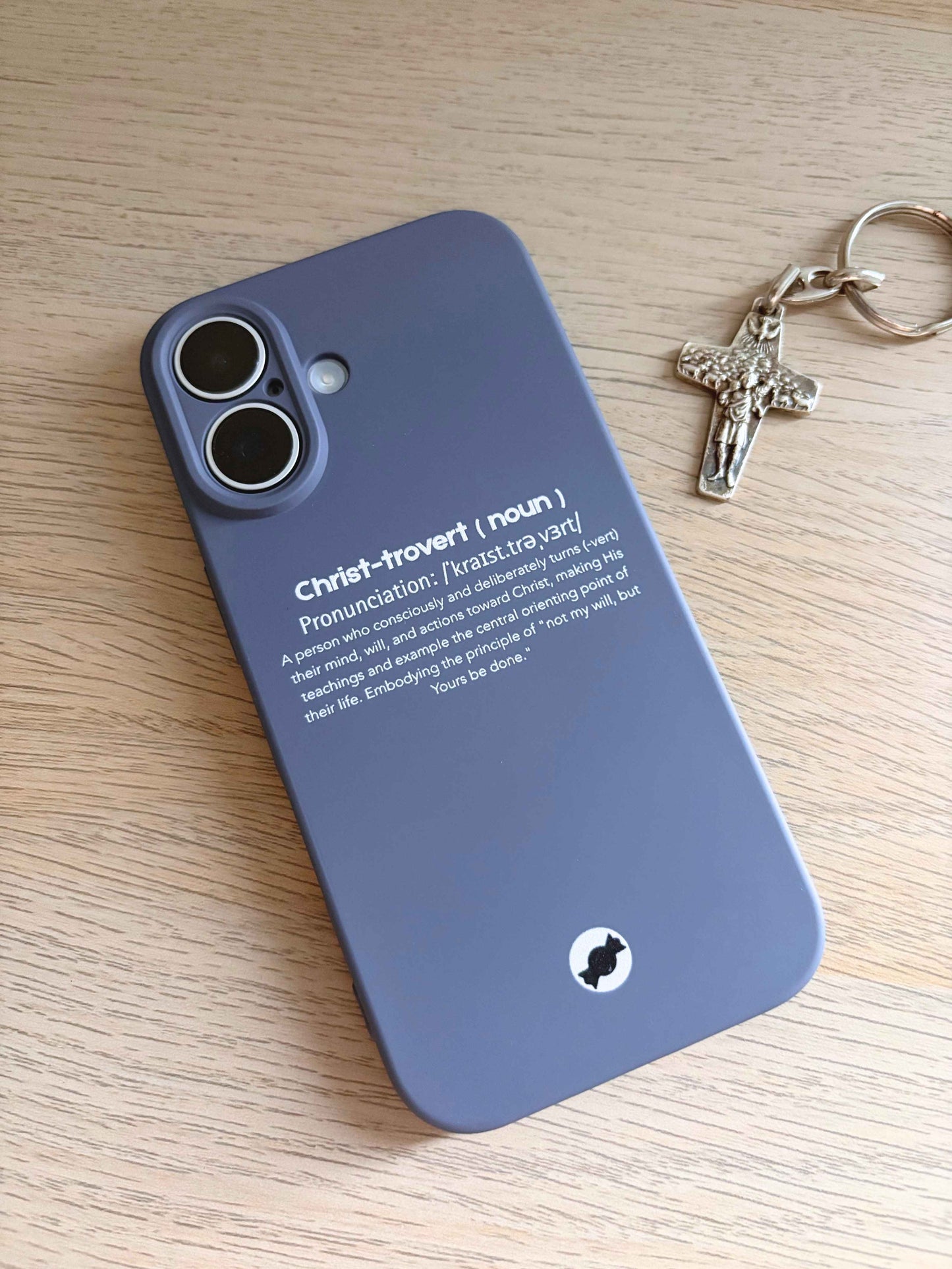 Christ-trovert Edition ‧ Silicone Phone Case | Dark Grey