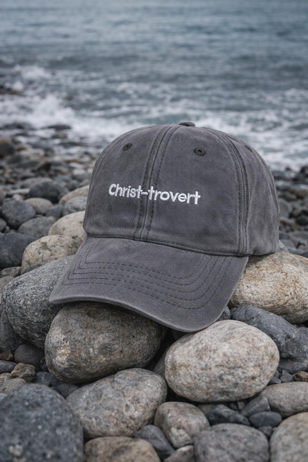 Christ-trovert 系列 ‧ 純棉水洗牛仔布棒球帽 | 深咖啡色