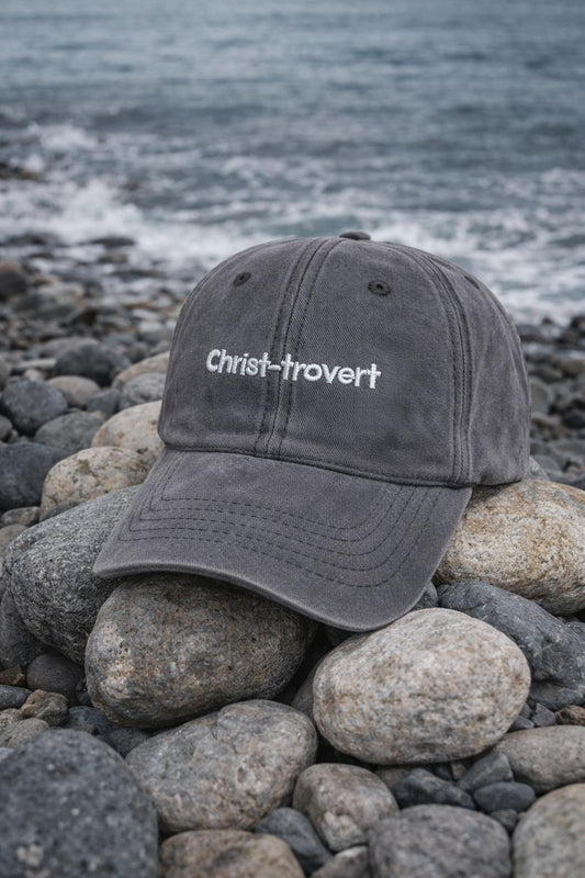 Christ-trovert 系列 ‧ 純棉水洗牛仔布棒球帽 | 深咖啡色