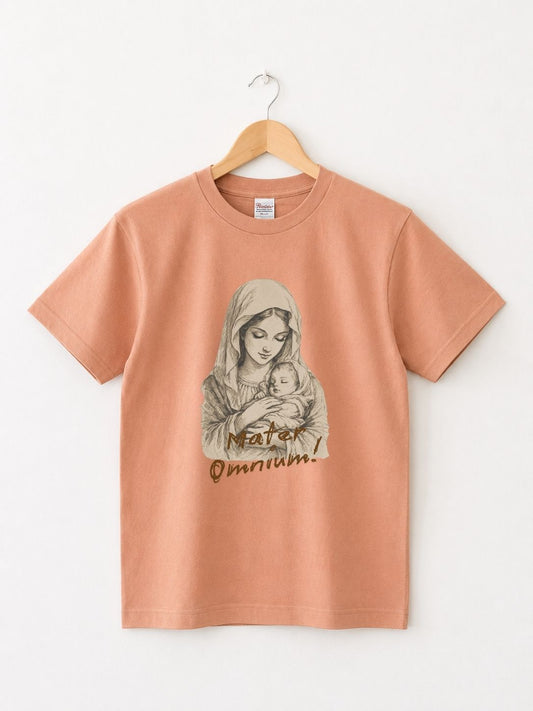 Mater Omnium – Mother of All Edition ‧ Premium Japanese Cotton Tee │ Peach