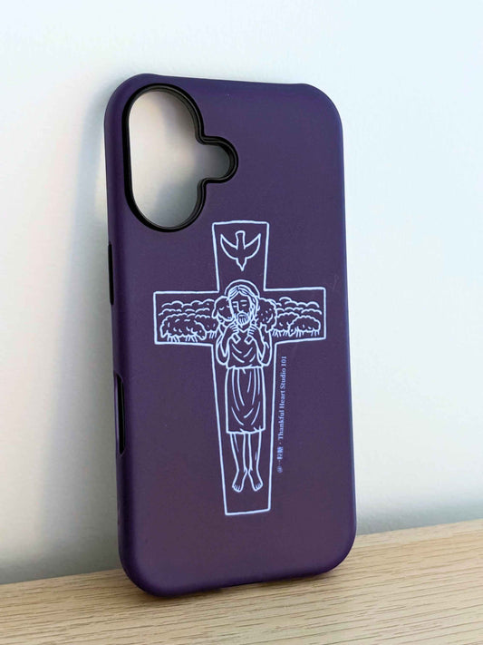 「方濟各的善牧十字架」系列 ‧ 手機殼 | 深藍色