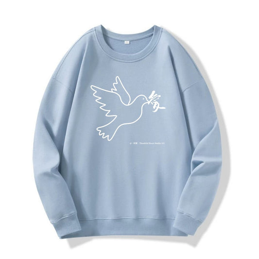 「讓愛傳出去」系列 ‧ 長袖衛衣｜淺藍色