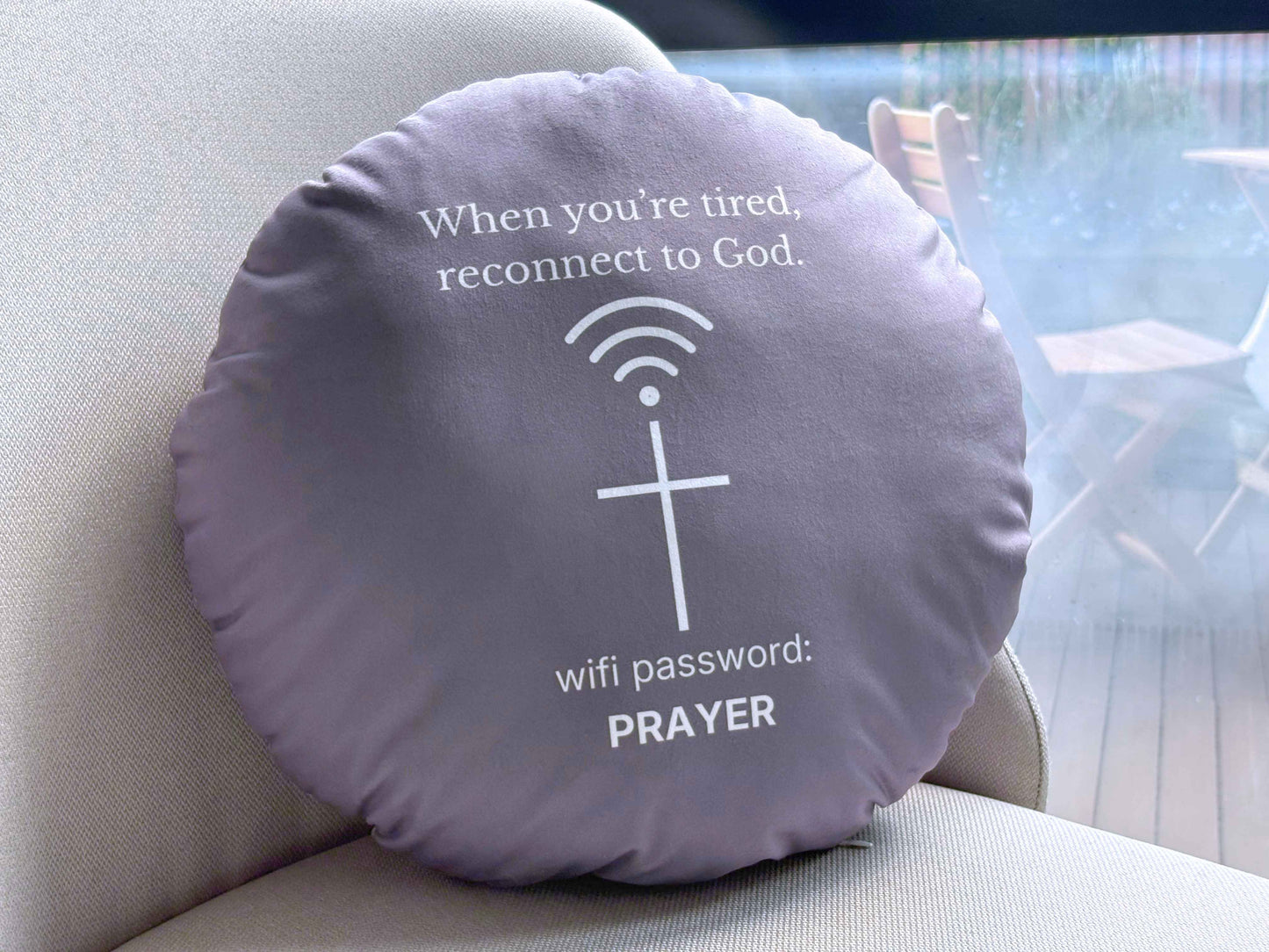 Reconnected Edition · Round Cushion │ Dark Grey