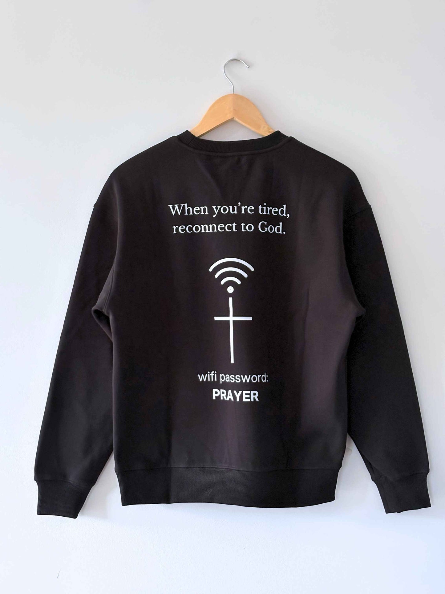 Reconnected Soft Fleece Crewneck Sweatshirt | Black