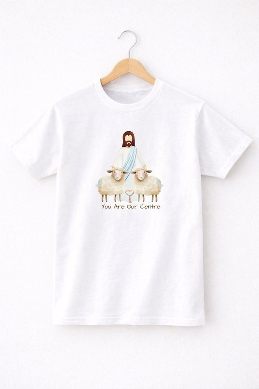 You are Our Centre 系列 ‧ 日本厚磅純棉短袖T恤 | 白色